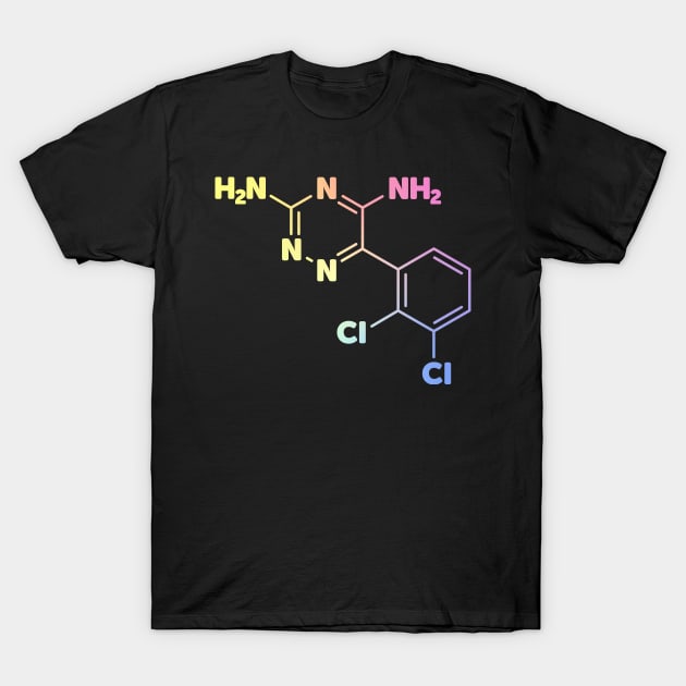 Lamotrigine / Lamictal Chemical Symbol - Bipolar Medication T-Shirt by ScienceCorner